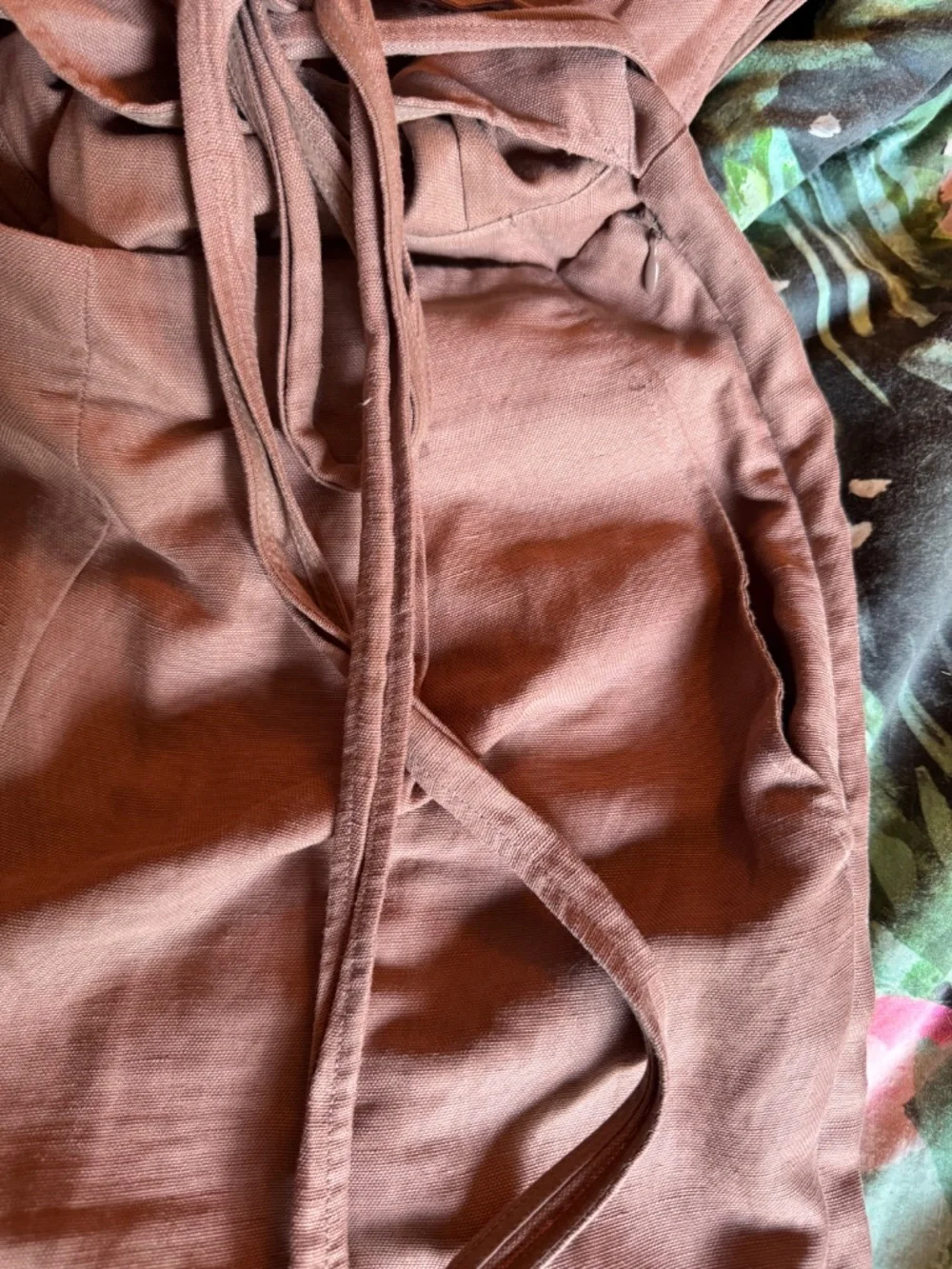 Artizia Wilfred jumper, wrap front, size 8, nutmeg, cutout